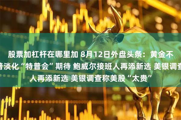 股票加杠杆在哪里加 8月12日外盘头条：黄金不征收关税 特朗普淡化“特普会”期待 鲍威尔接班人再添新选 美银调查称美股“太贵”